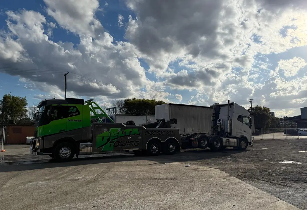 Delta Heavy Towing fleet of heavy duty tow trucks