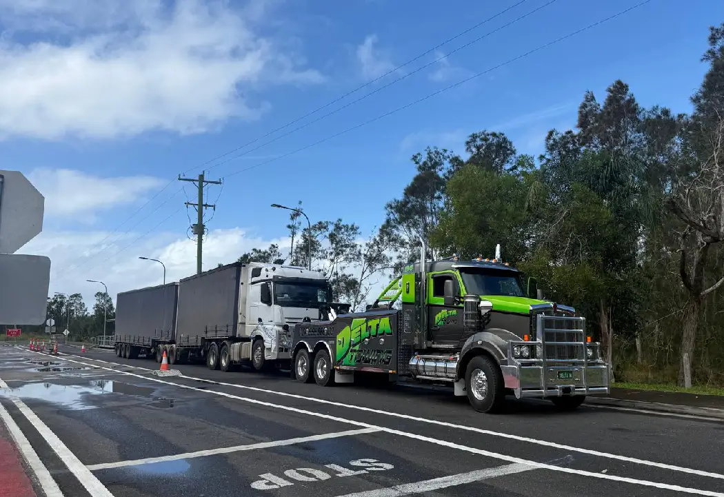 Tow truck working on the Brisbane southside