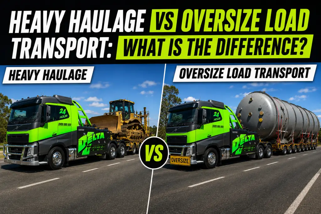 Heavy Haulage vs Oversize Load Transport: What Is the Difference?
