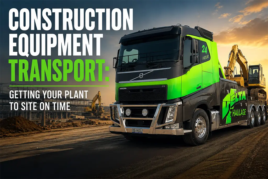 Construction Equipment Transport: Getting Your Plant to Site on Time