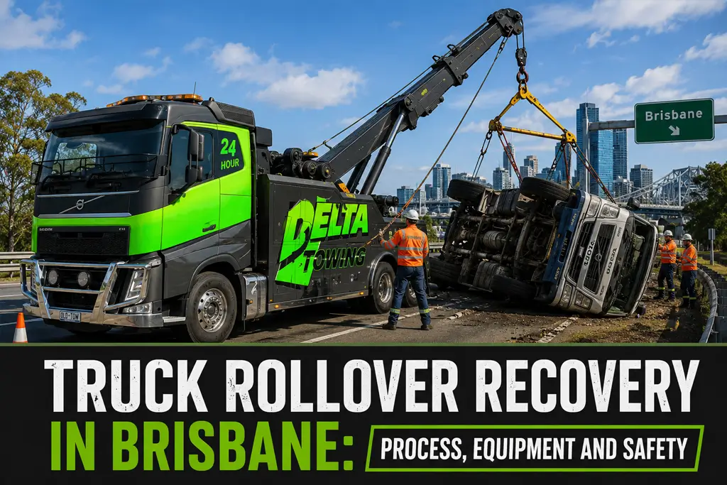 Truck Rollover Recovery in Brisbane: Process, Equipment and Safety